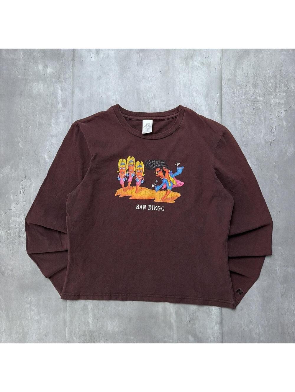 Y2K Russell Athletic San Diego Surf Long Sleeve Shirt